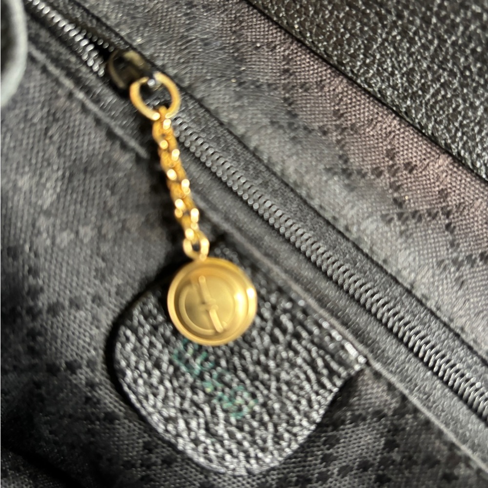 GUCCI Black Leather Suede Bamboo Top Handle Backpack Excellent Condition Black - Picture 10 of 12